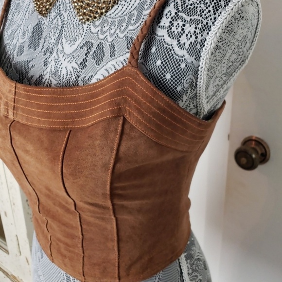 Vintage leather corset - Picture 3 of 9